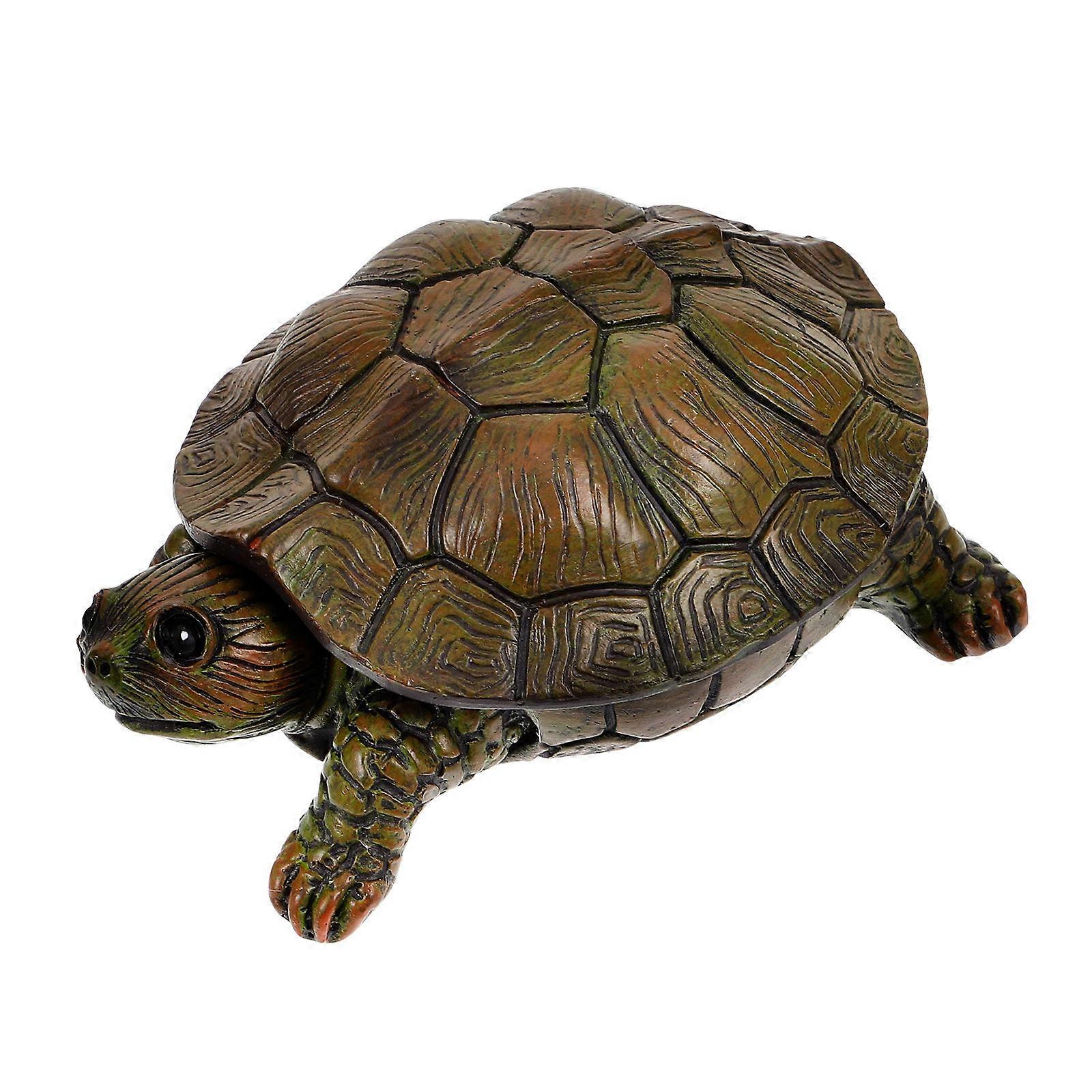 Turtle Shaped Resin Jewelry Box with Removable Lid – Compact Trinket Storage for Necklaces, Earrings, and Rings – Desktop Organizer for Home or Gift