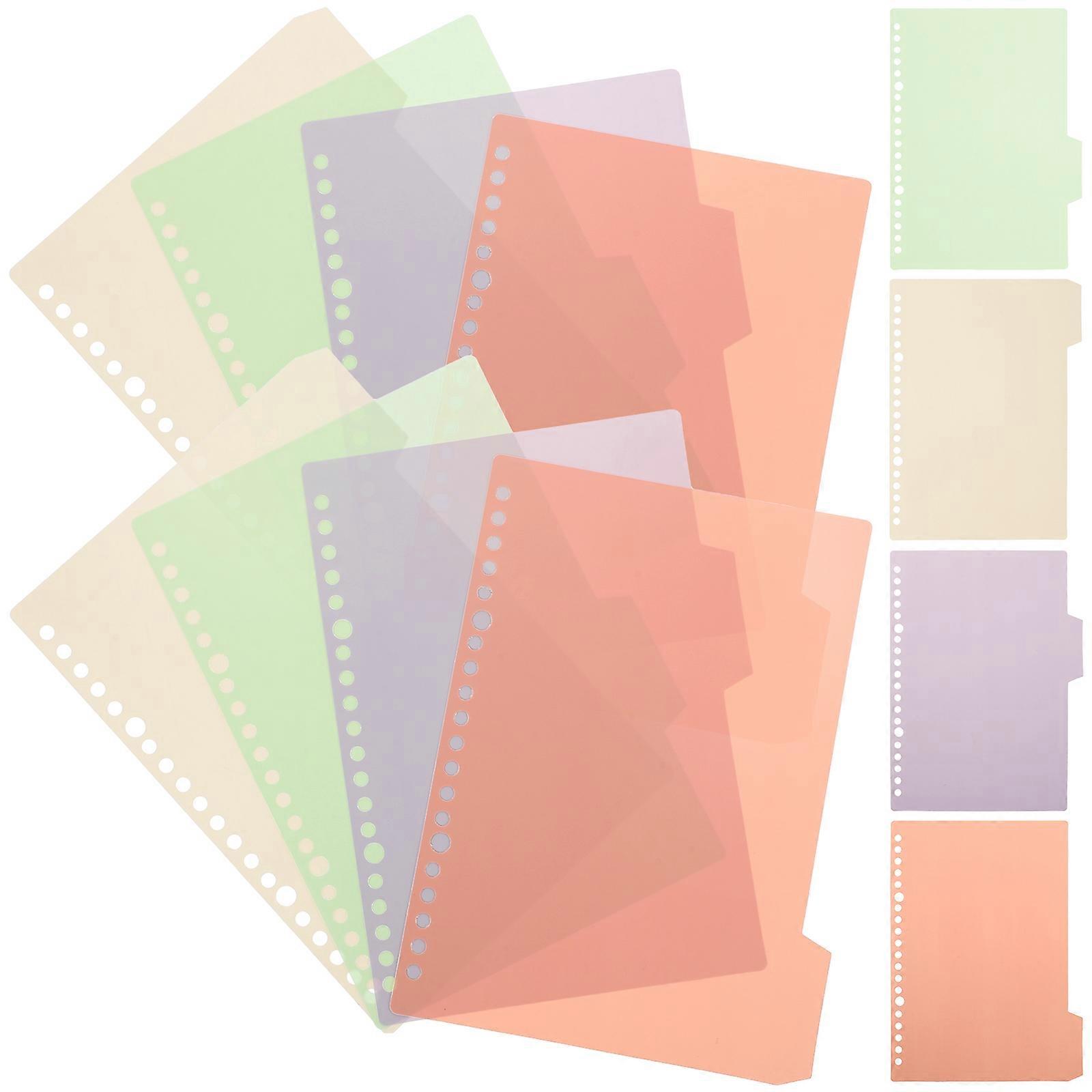 PP 素材カラーバインダー仕切り、クリエイティブセットアソートカラーで日常使用可能