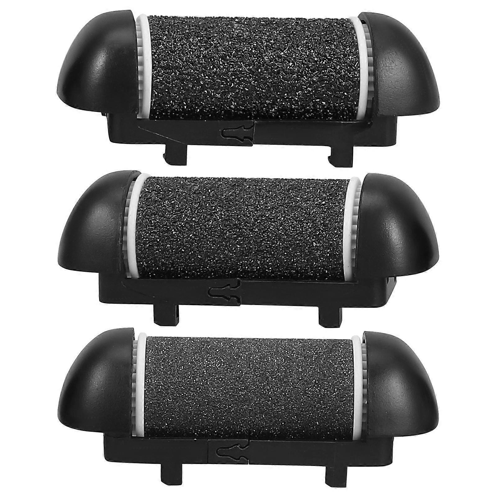 3pcs Replacement Rollers for Electric Foot File Remover Pedicure Tool