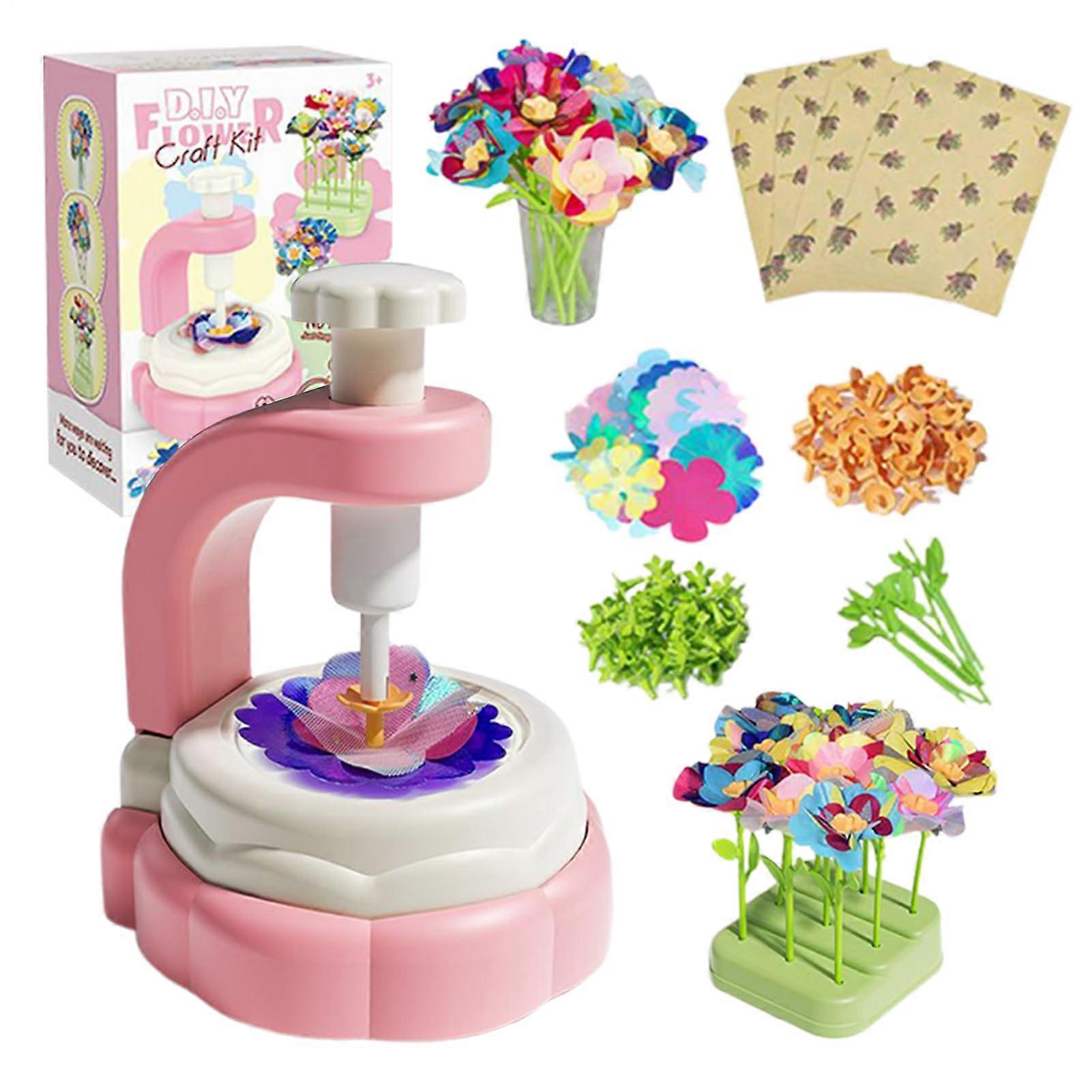 Flower Creator Set for Kids Age 4+, Outdoor Flower Bouquet Craft Kit for Classrooms, Kindergartens, and Parties
