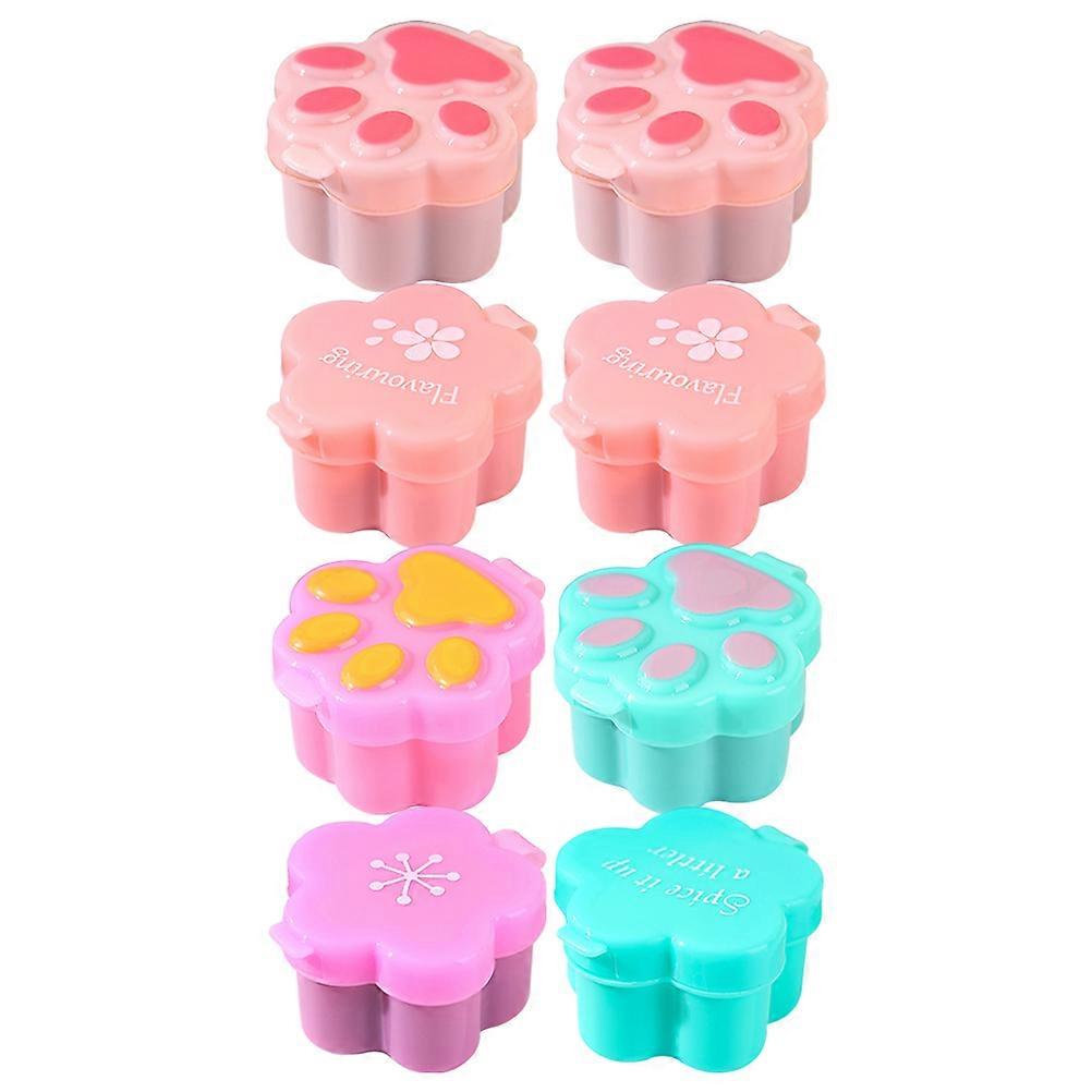Leakproof Salad Dressing Containers Condiment Cup Suitable for Picnics PP Material Small and Compact 1.38X0.79X0.79IN 8Pcs