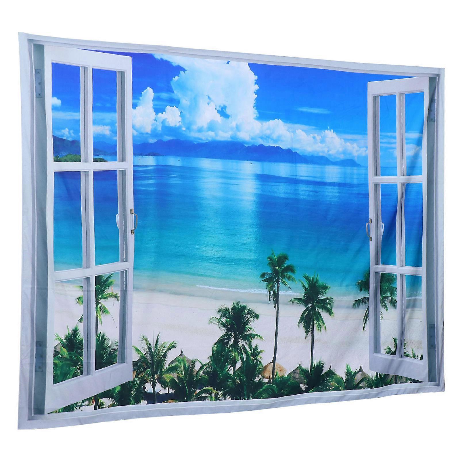 Printing Hanging Tapestry Beach Tropical Wall Decor Dorm Decor Polyester Rectangle 1Pack