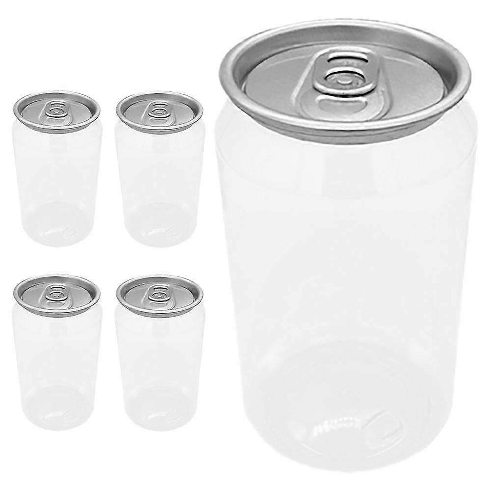 Drink Bottles With Caps Juice Containers Travel Home Use 5Pcs