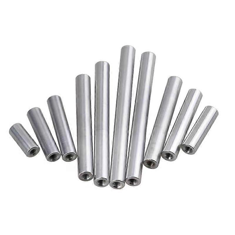 Round Spacer with Internal Thread 18100 mm Aluminium M4 Round Threaded Sleeve Connector For DIY Models 10 Pieces 45 mm