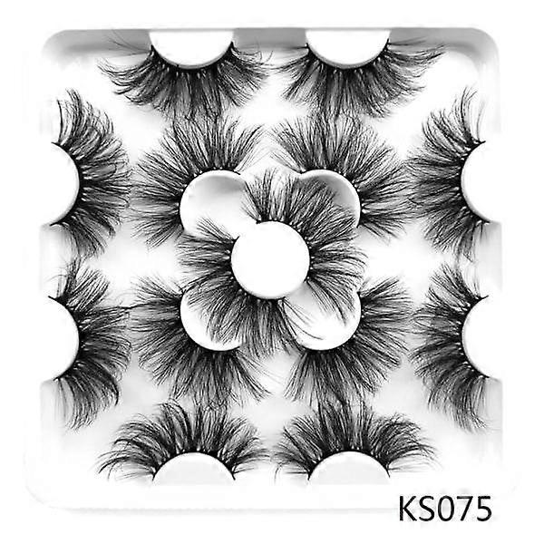 Pairs 25mm Eyelashes False Eyelashes Wispy Extension Ks075 7 pairs
