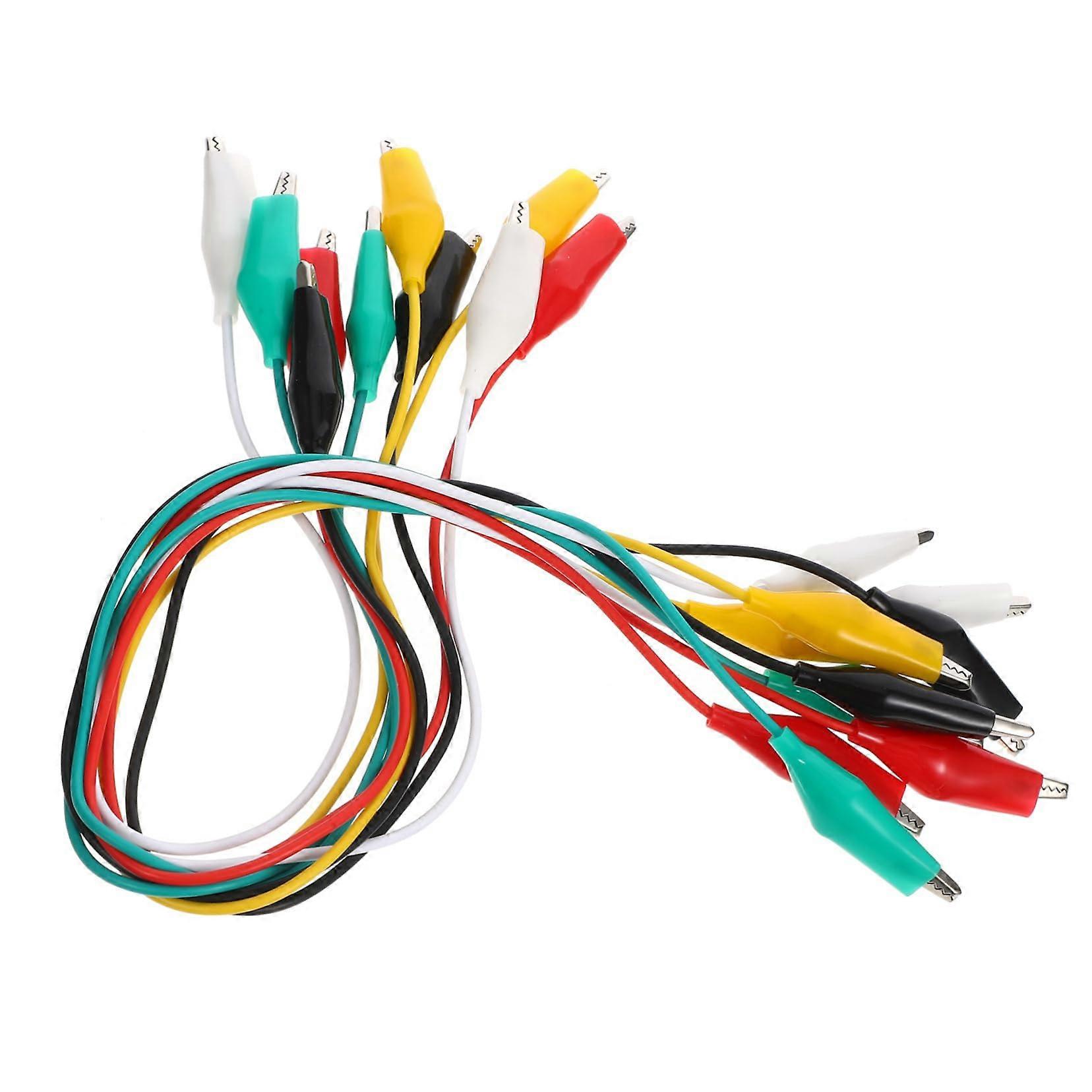 Alligator Clips Test Leads for Electrical Testing and Laboratory Use, 20 Pack