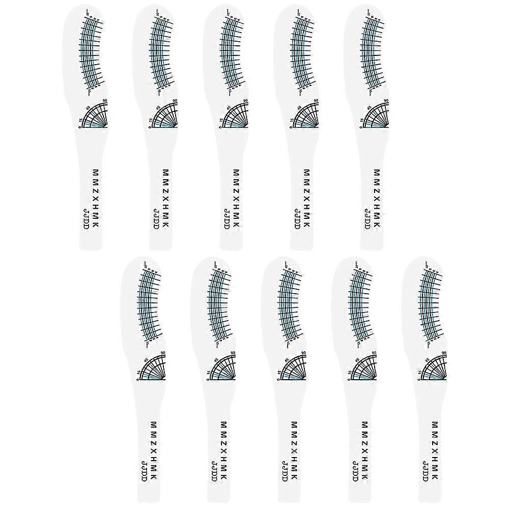 Here's a refined product description for your **10pcs Eyelash Ruler Measuring Tool**:
### **10pcs Eyelash Ruler Measuring Tool – Accurate Lash