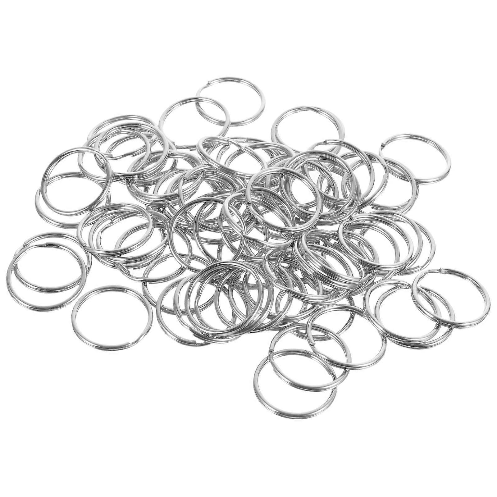 Stainless Steel Key Rings – Durable Round Keychain Attachments for DIY Crafts, Car Keys, and Secure Fastening Applications