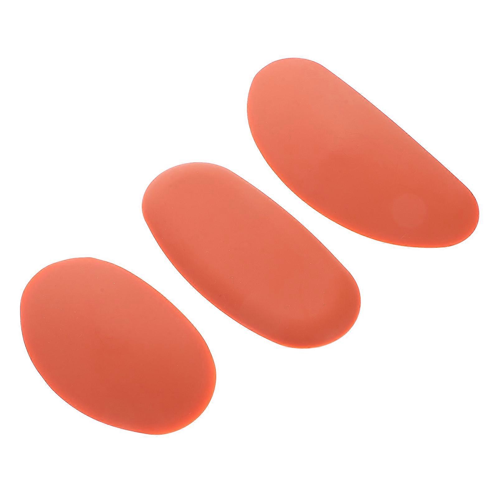 3 Pcs Oval Sheets Pottery Carve Tool Clay Figurine Tool Silicone Clay Tools for Artists