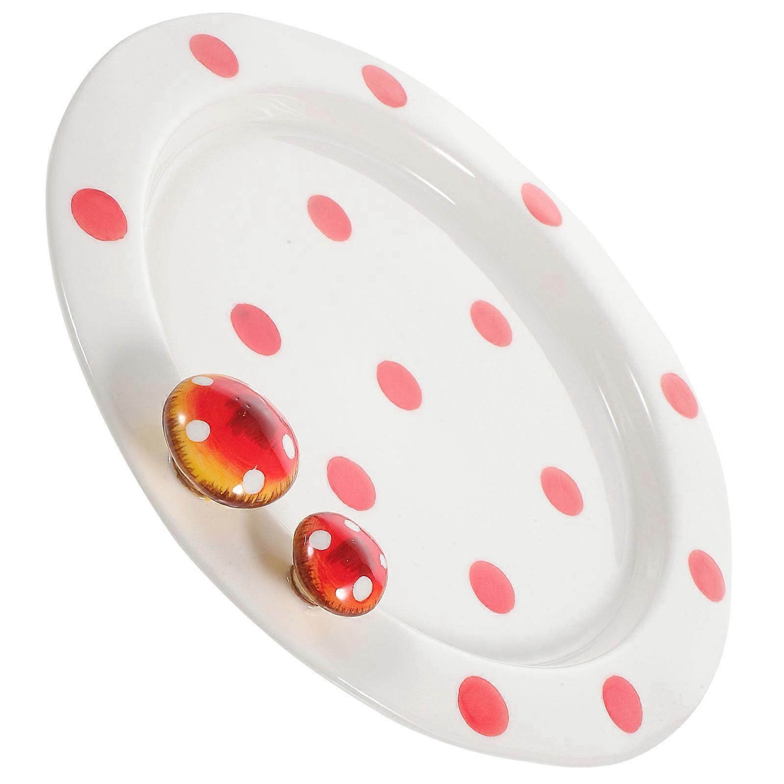 Ceramic Plate for Party Multi Smooth Surface Serving Plate for Home Use