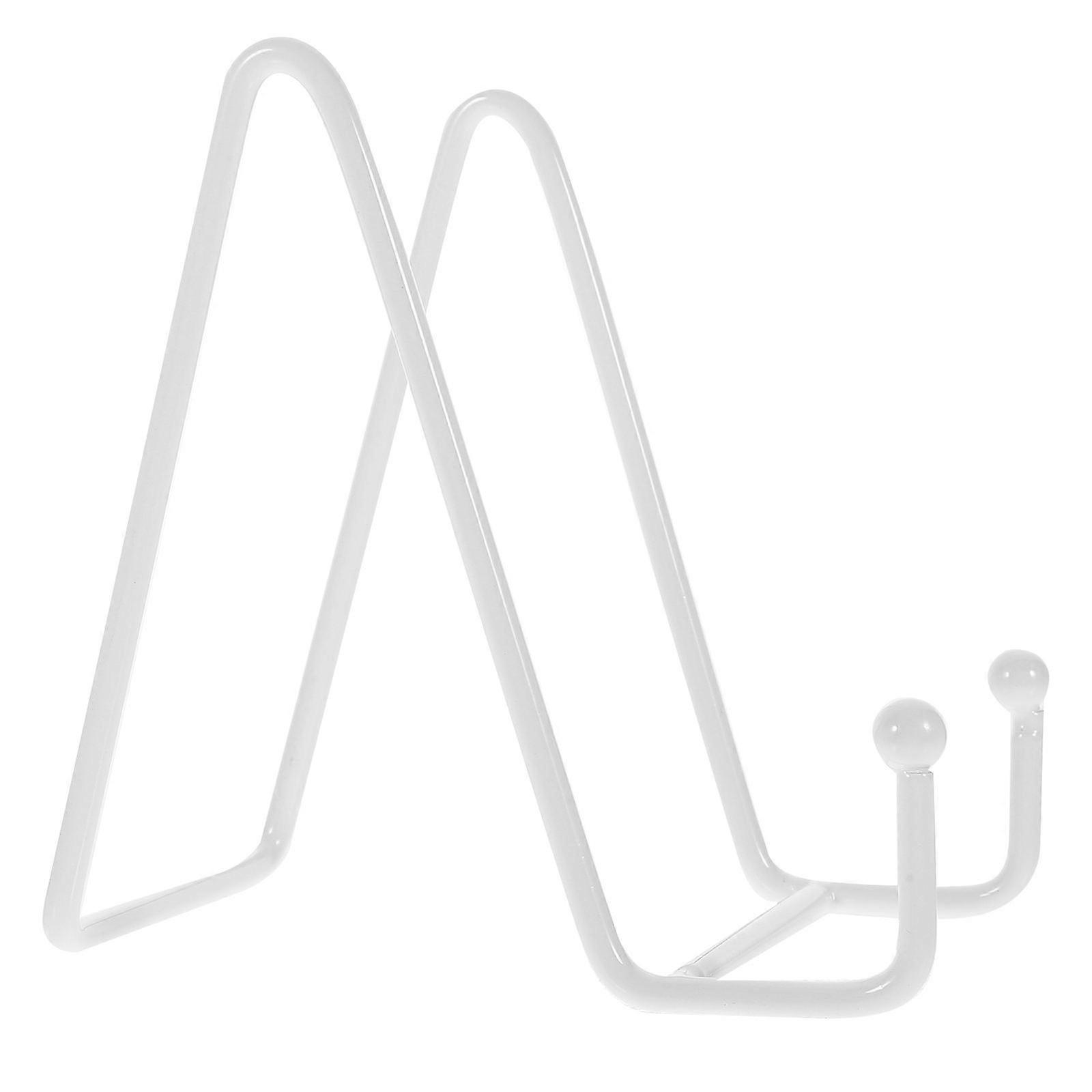 Metal Plate Holder Display Stand Easel for Ceramic Plates Artwork Books Sturdy Iron Tabletop Stand