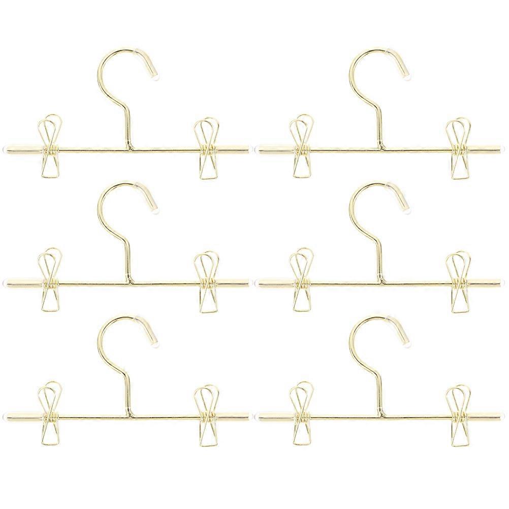 Doll Clothes Rack 6Pcs Iron Hangers for Decoration Convenient Display