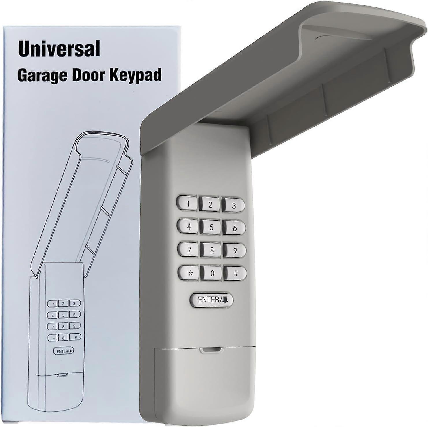 2025 Newest Universal Garage Door Opener Keypad Remote Wireless Keyless Keypad