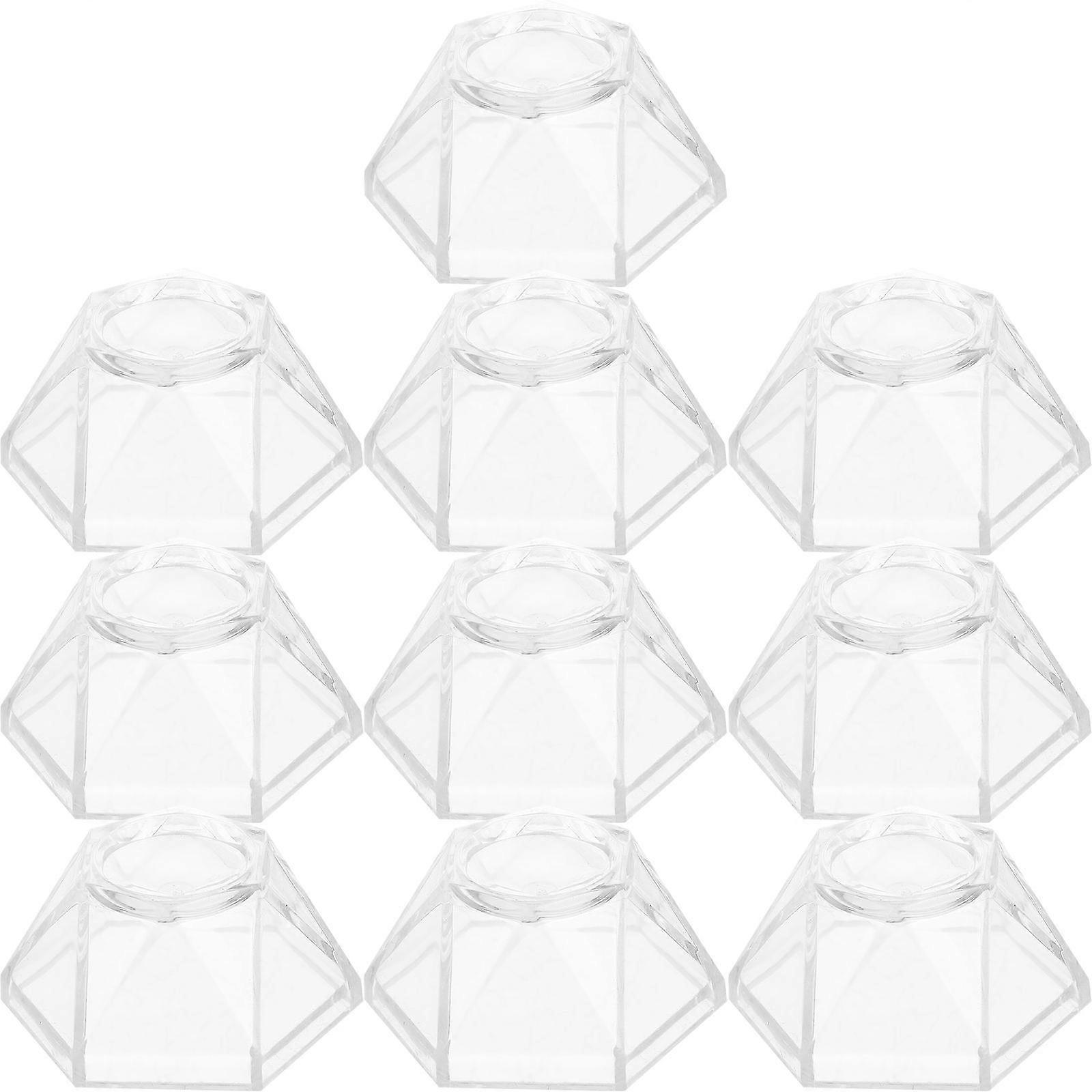 Rock Holder Ball Stand Display Simple Structure Acrylic Material For Mineral Stones Crystal Balls 10Pcs