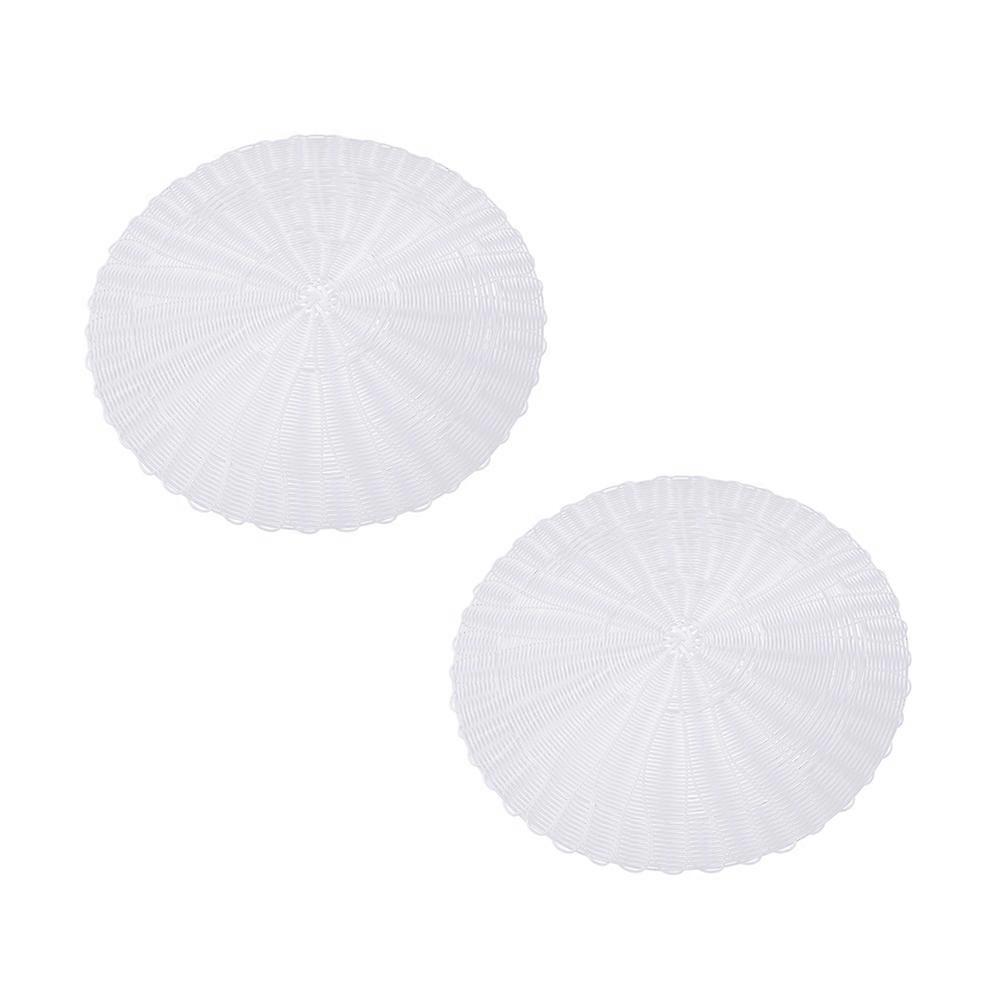 2pcs Reusable Non Stick Round Steamer Mats, Food Grade Heat Resistant Steamer Pads for Dumplings Dim Sum Easy to Clean