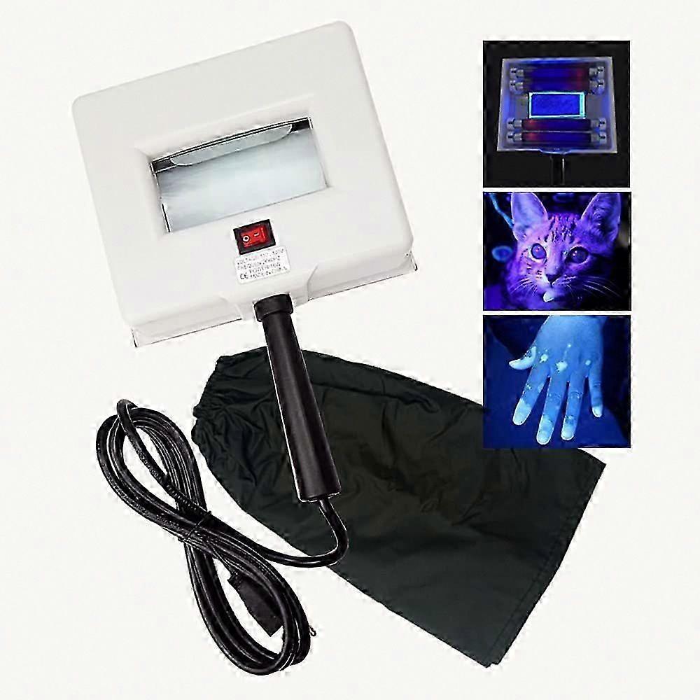 Diary Woods Lamp Skin Analyzer, UV Light Magnifying Handle for Facial Skin Analysis with Black Shade Cloth