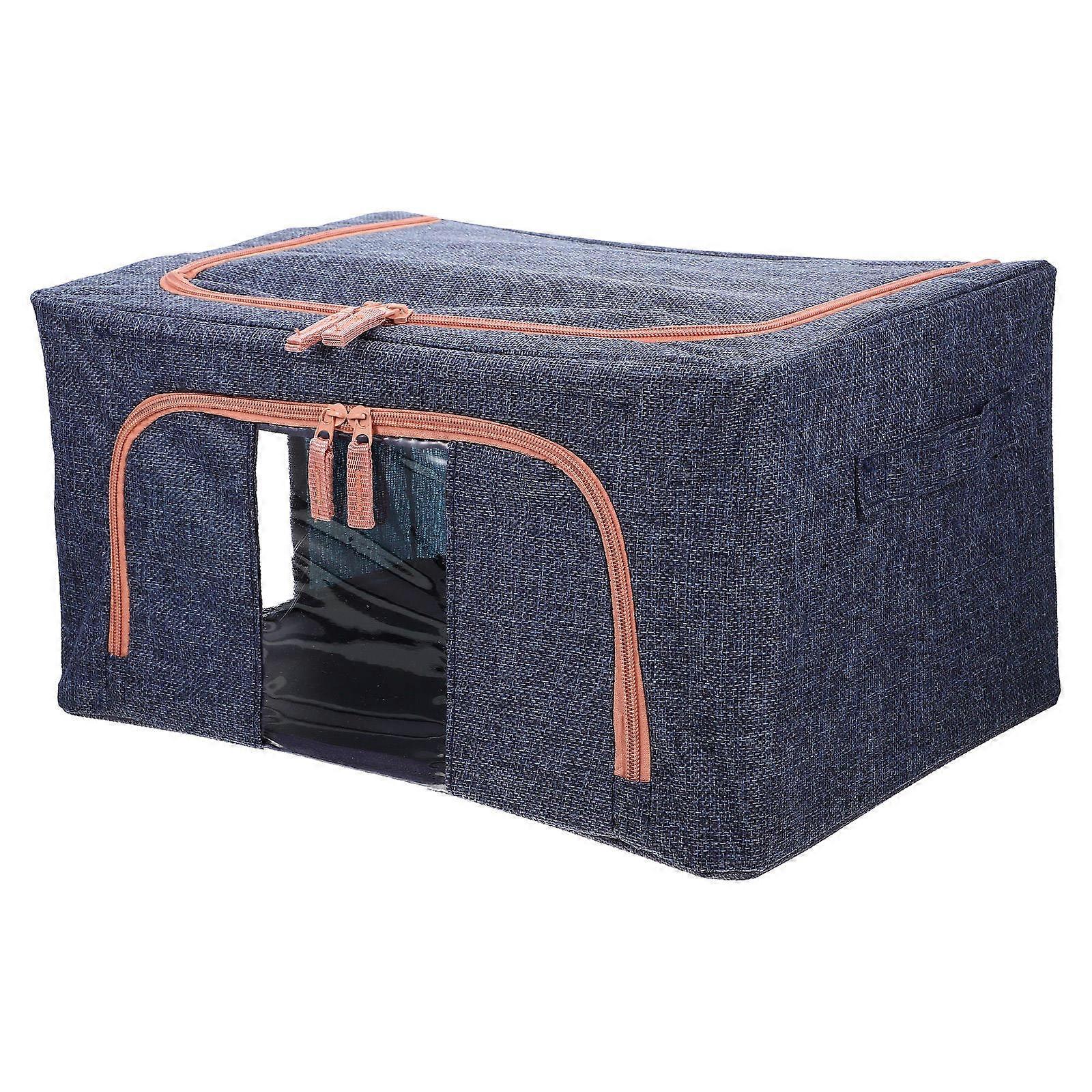 Multi Function Storage Box with Zippered Lid – Large Capacity Cloth Container for Clothes, Bedding, and Home Organization – Versatile Storage