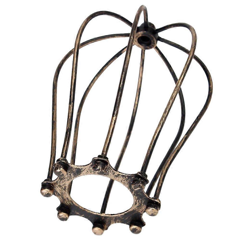 Vintage Lampshade Guard Metal Cage Lamp Shade Rustic Style For Wall Mounting And Ceiling Mounting 1Set