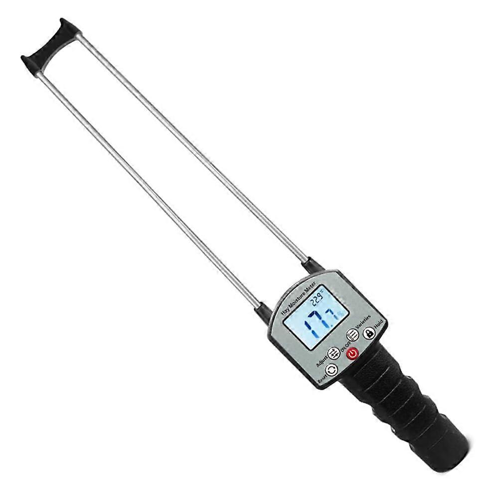 Portable Hay Moisture Meter for Grain Straw, Bran, Leymus Chinensis, Bamboo Fiber Content Testing Tool