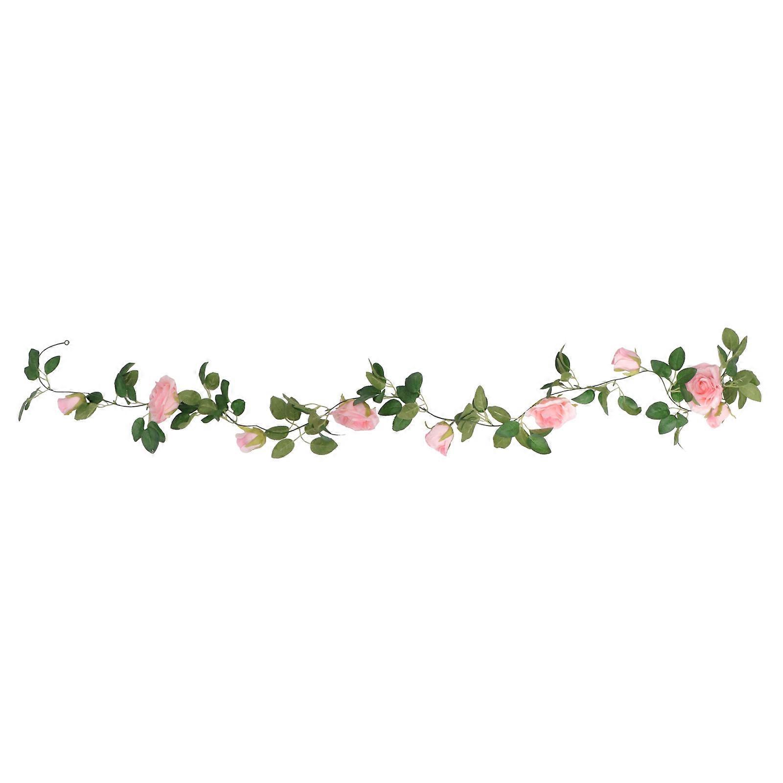 Pink Wedding Garland for Decoration Made of Silks and Plastic Elegant and Creative for Party Banquet 1Pc