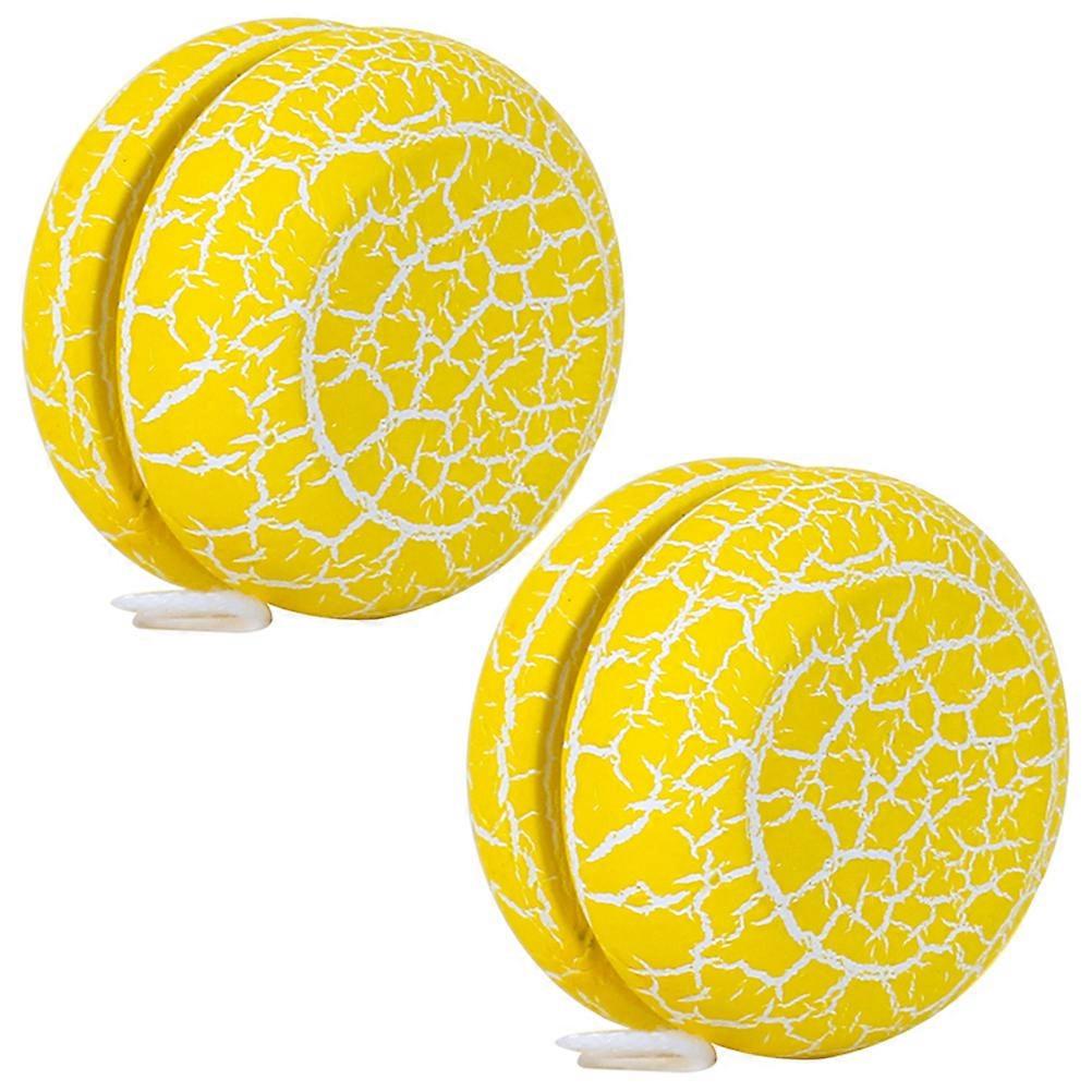Adorable Wood Yo-Yo Balls 2Set Improve Hand-Eye Coordination Students Playtime Round