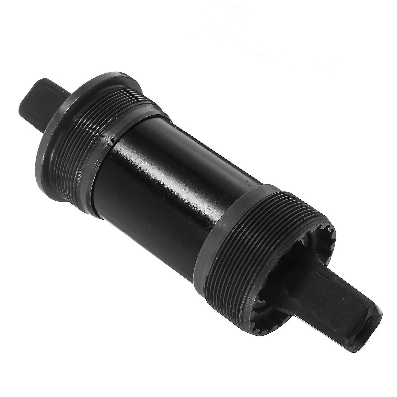 Bottom Bracket Mountain Bike Part Carbon Steel Threaded 113mm For Cyclists Black Hollowed Design 1 Set