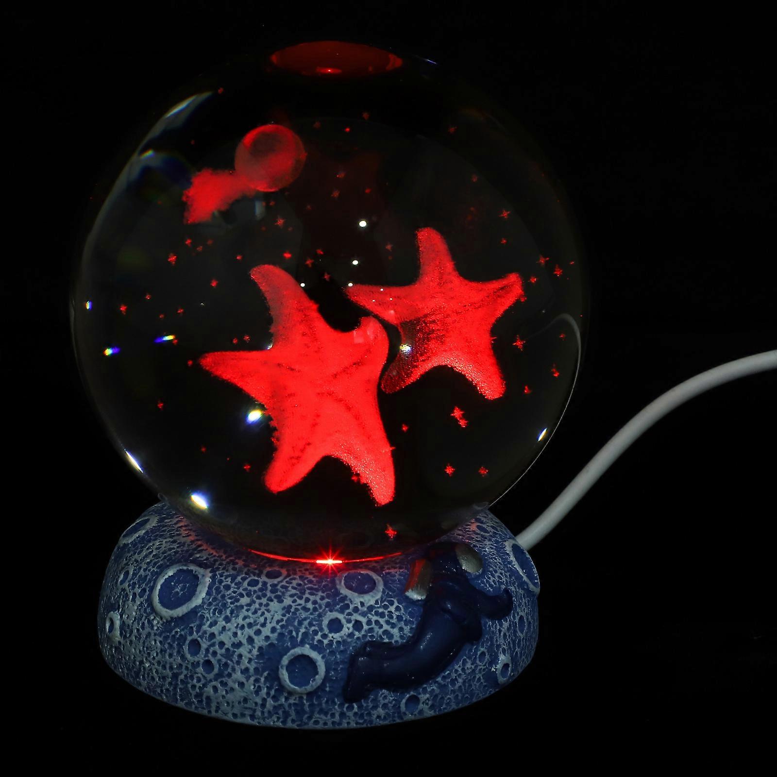Stylish Modern Led Night Light Globe For Desk And Bookshelf Assorted Color Dimmable Lighting 1Pcs