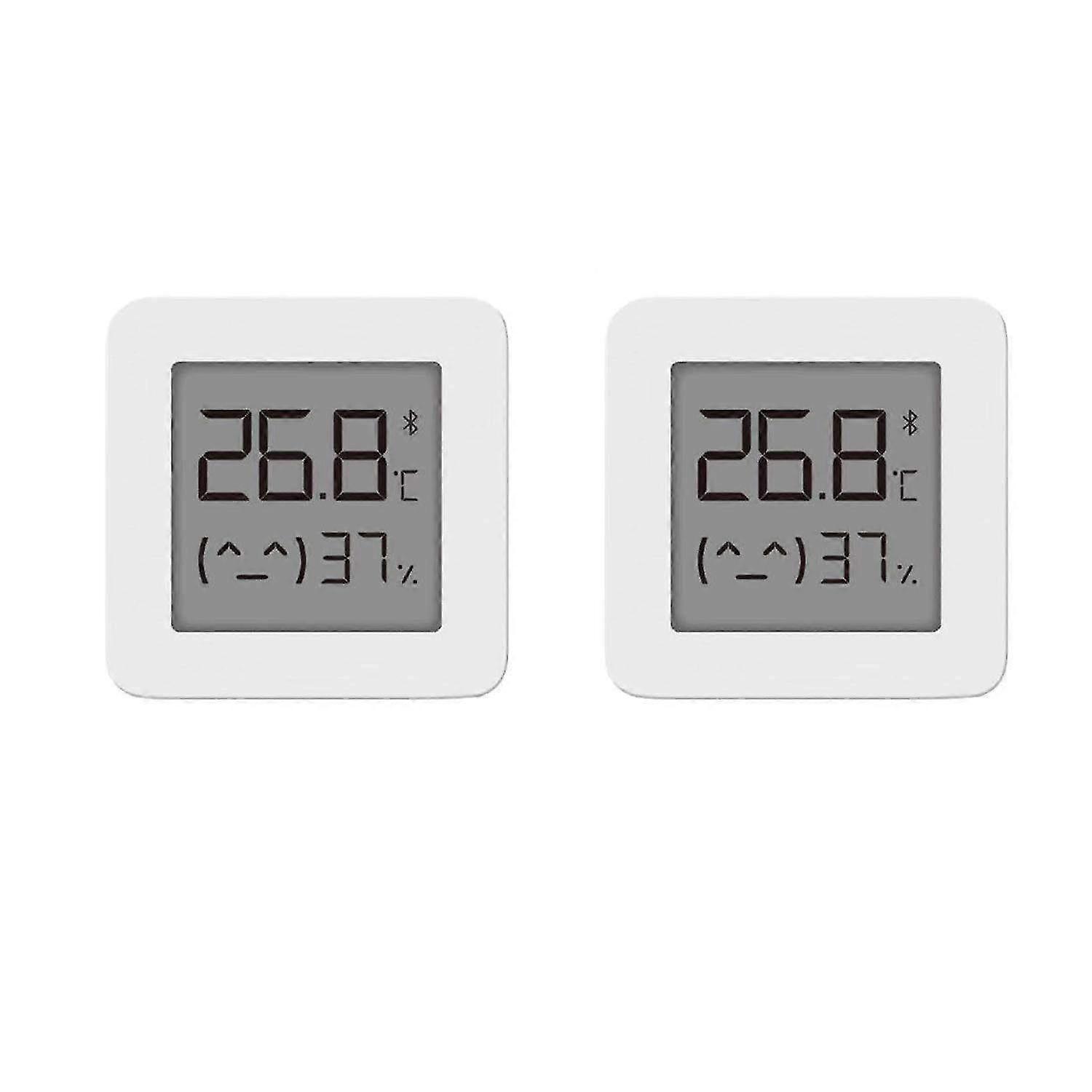 2-Pack Digital Hygrometer and Thermometer with Bluetooth - Professional Humidity & Temperature Sensor for Home Use