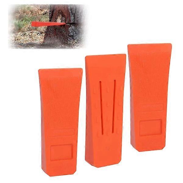 6\" Felling Wedge with Spikes for Safe Felling, ABS Splitting Wedges for Gardening with Pocket, Sturdy and Durable, Accessory Tools for Logger/