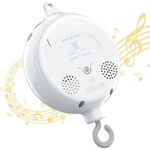Crib Mobile Motor, Baby Music Box with 3 Modes, Volume Control, 12 Lullabies, Portable Baby Sleep Sound Machine