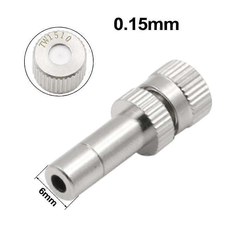 1 件 6mm 低压防滴漏雾喷嘴交叉雾喷嘴喷水喷水喷水，用于滴灌温室 0.15-0.8mm