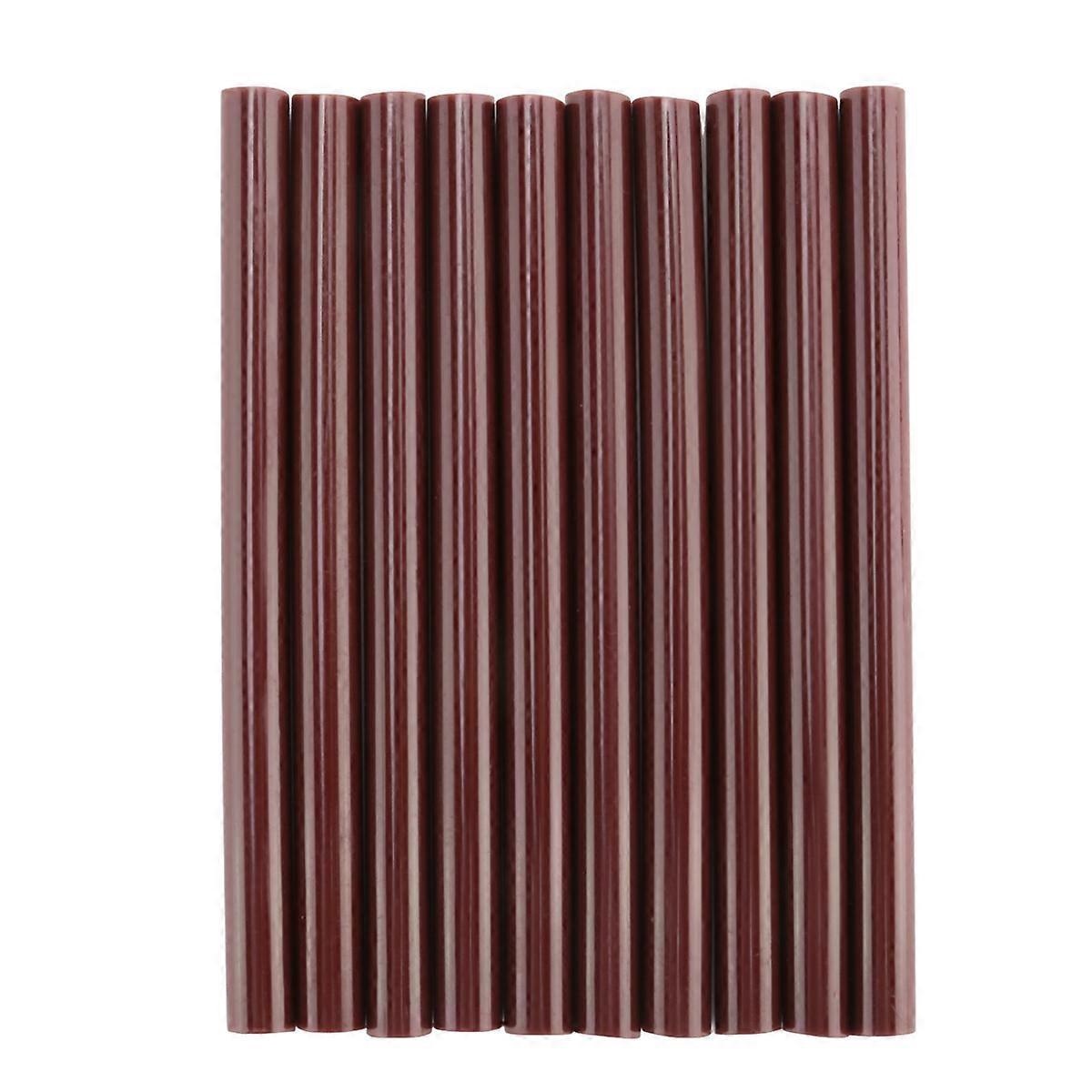 10 x 100 x 7 mm kuumaliimapuikkoa, ruskea