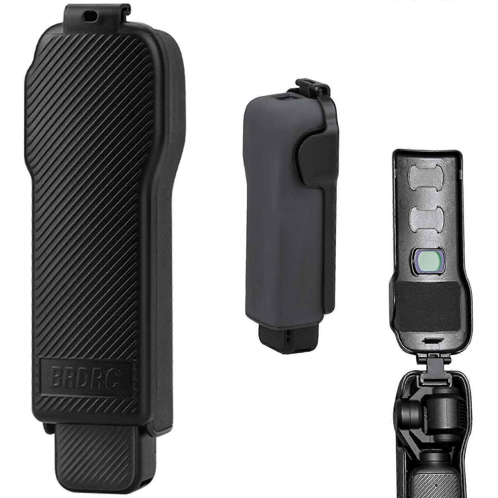 Protective Case for DJI Osmo Pocket 3 with Filter Case, Gimbal Lens Screen Protector, Black Lanyard Accessories