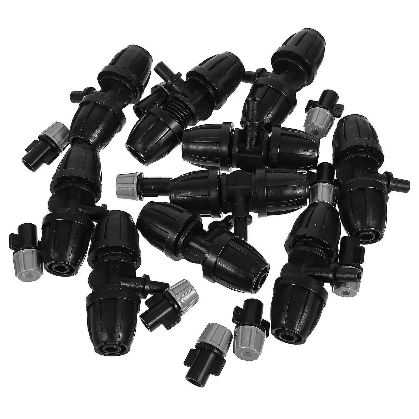 Drip Irrigation System with 10pcs Tee 3 Way Connectors and Tubing for Garden Supplies
