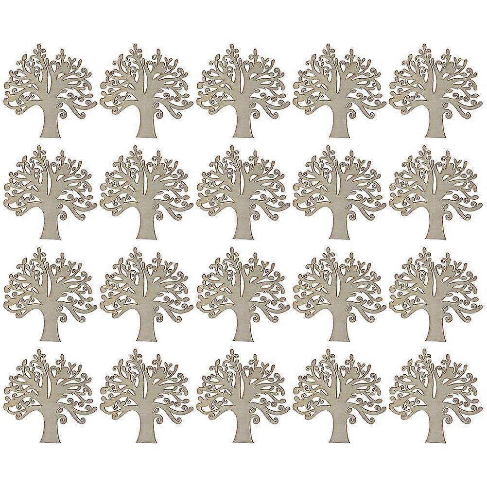 Handmade wooden tree adornments perfect for versatile decoration purposes