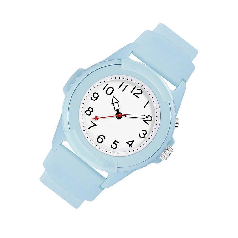 Round Digital Watch for Children Night Luminous Time Reading Assistance 1Pack