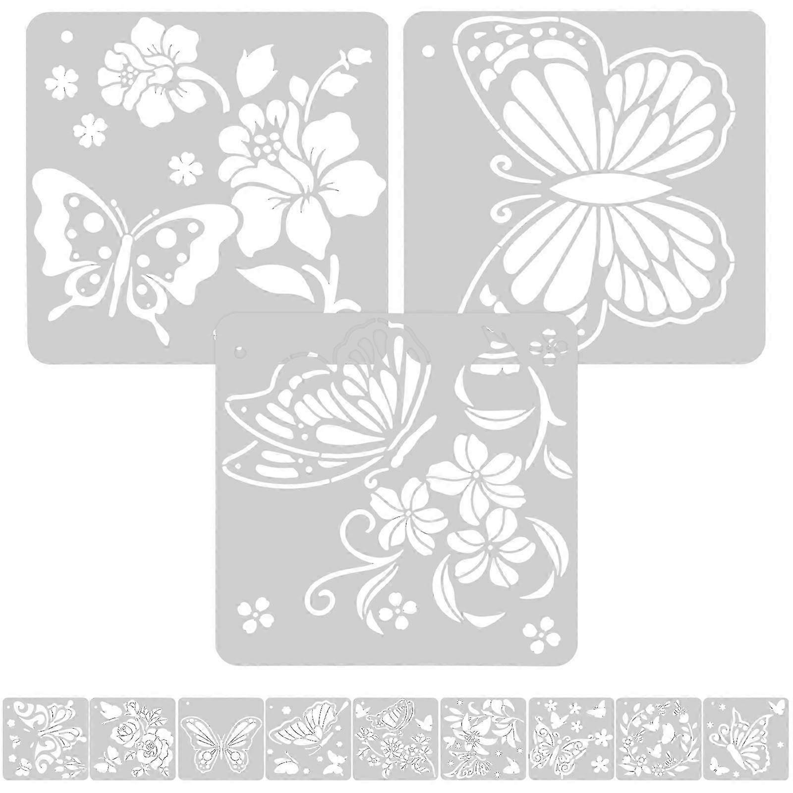 12 Sheets Butterfly Stencil Butterfly Painting Stencil Craft Stencil Butterfly Template 2025