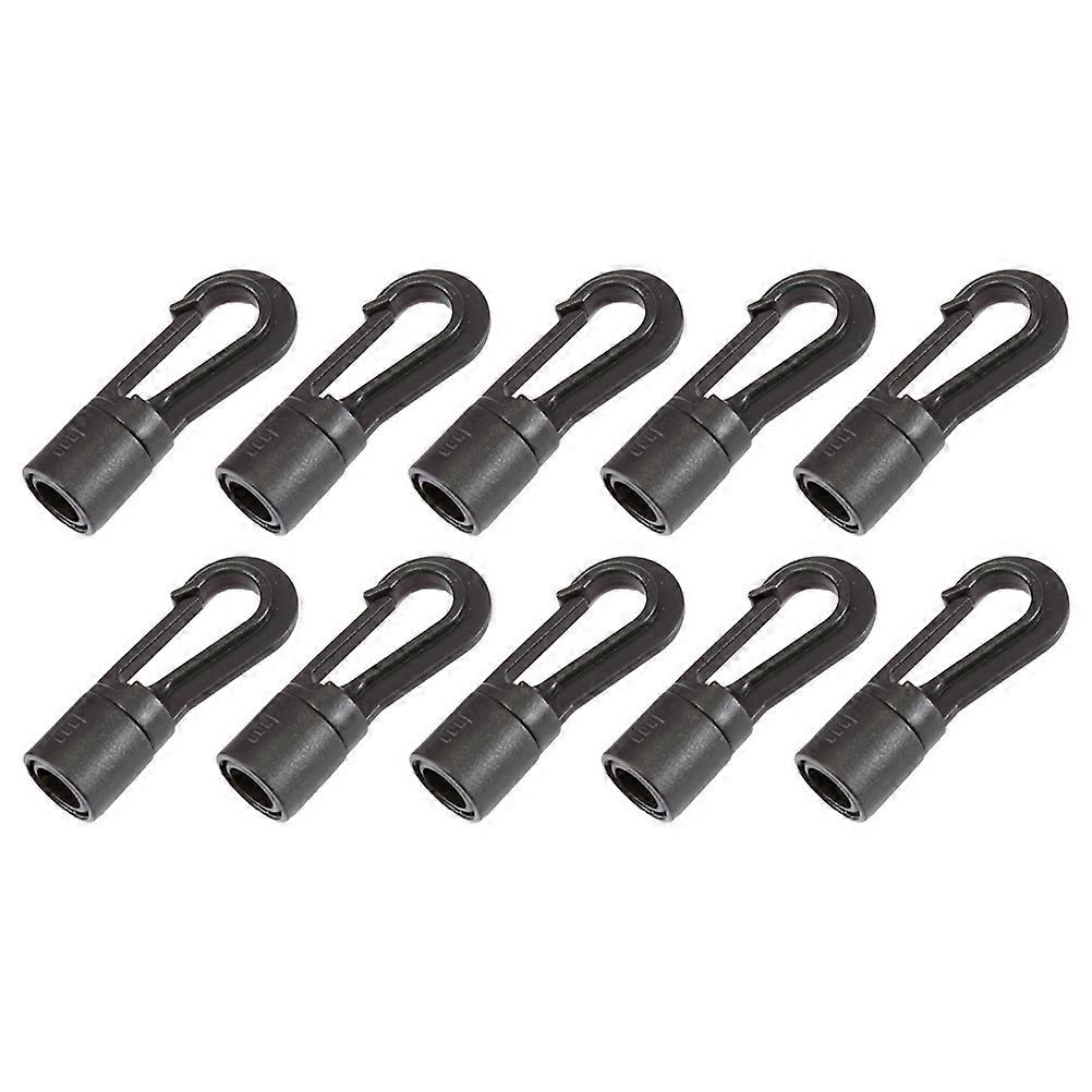 Black Plastic Rotary Hooks for Outdoor Use with Tent Accessories 20pcs 8mm