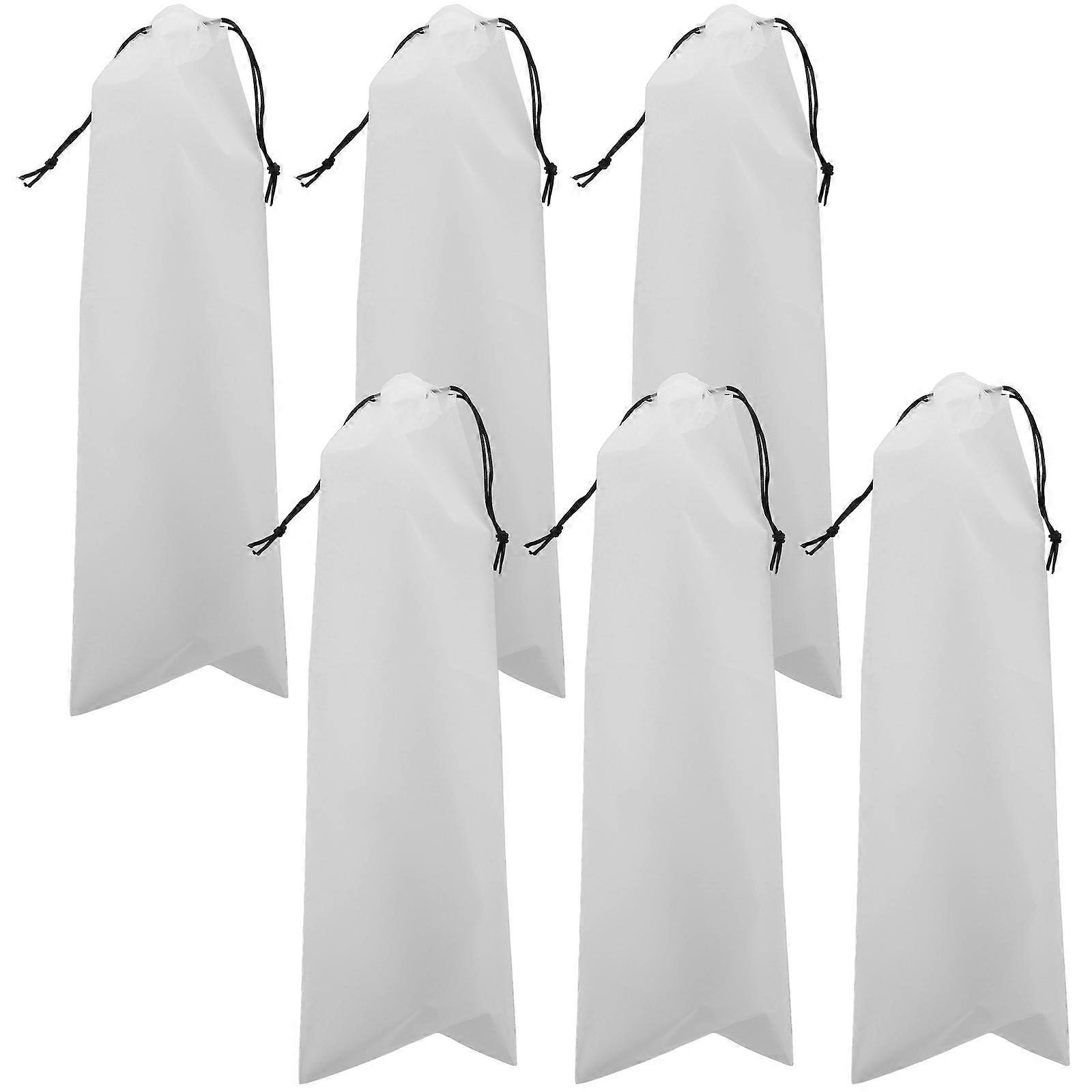 6pcs Foldable Umbrella Bags with Drawstring – Stylish Wet Umbrella Storage for Travel and Outdoor Use