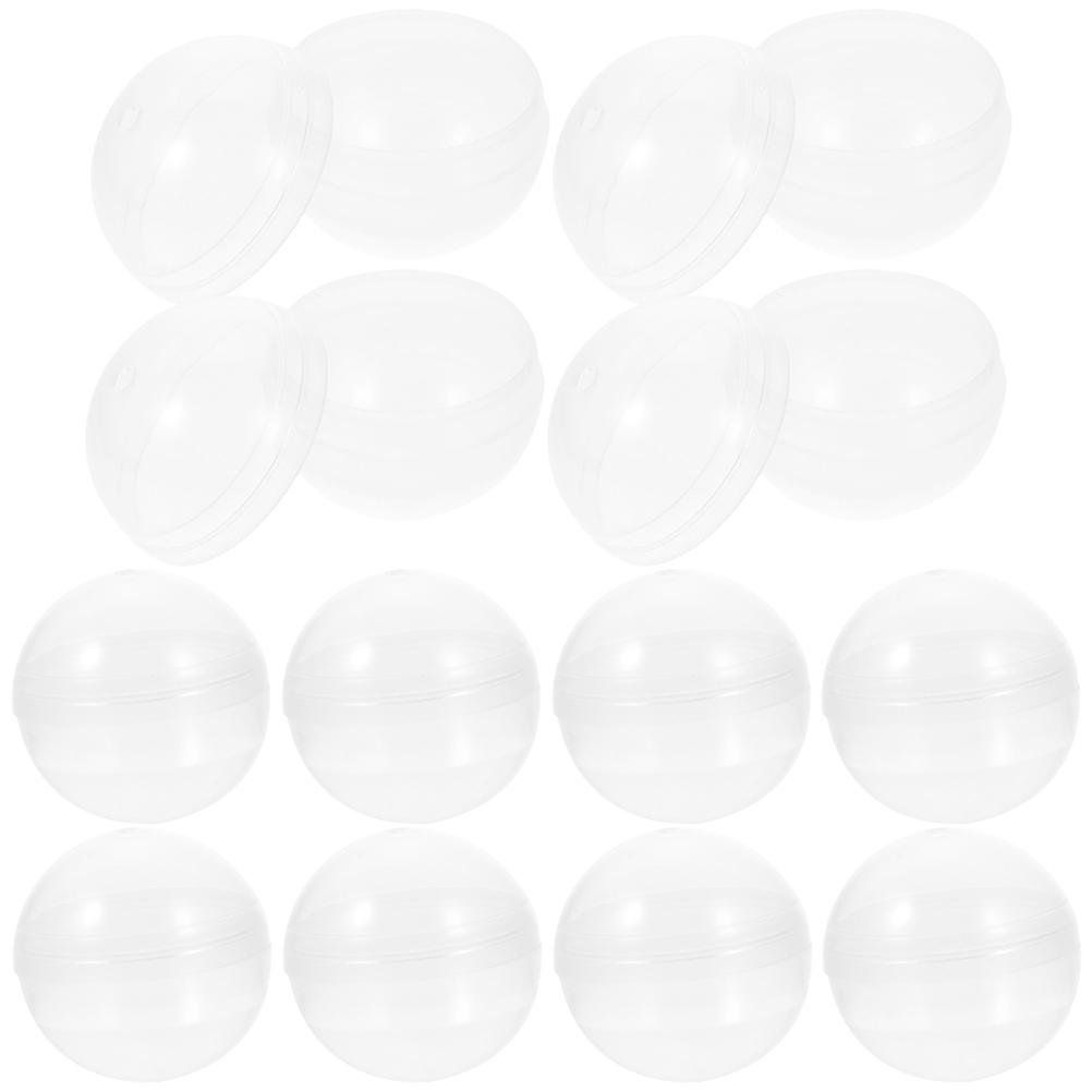 50pcs Clear Plastic Capsules for Toy Storage Small Compact Size Practical and Easy to Use