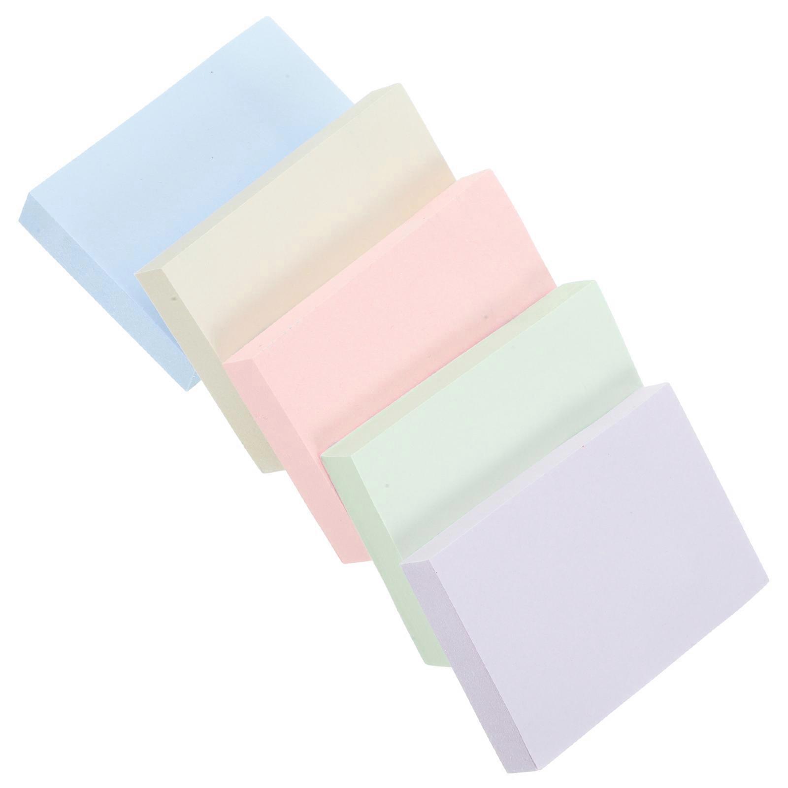 5 Sets Memo Pads with Strong Adhesive for Writing Assorted Color Small Size