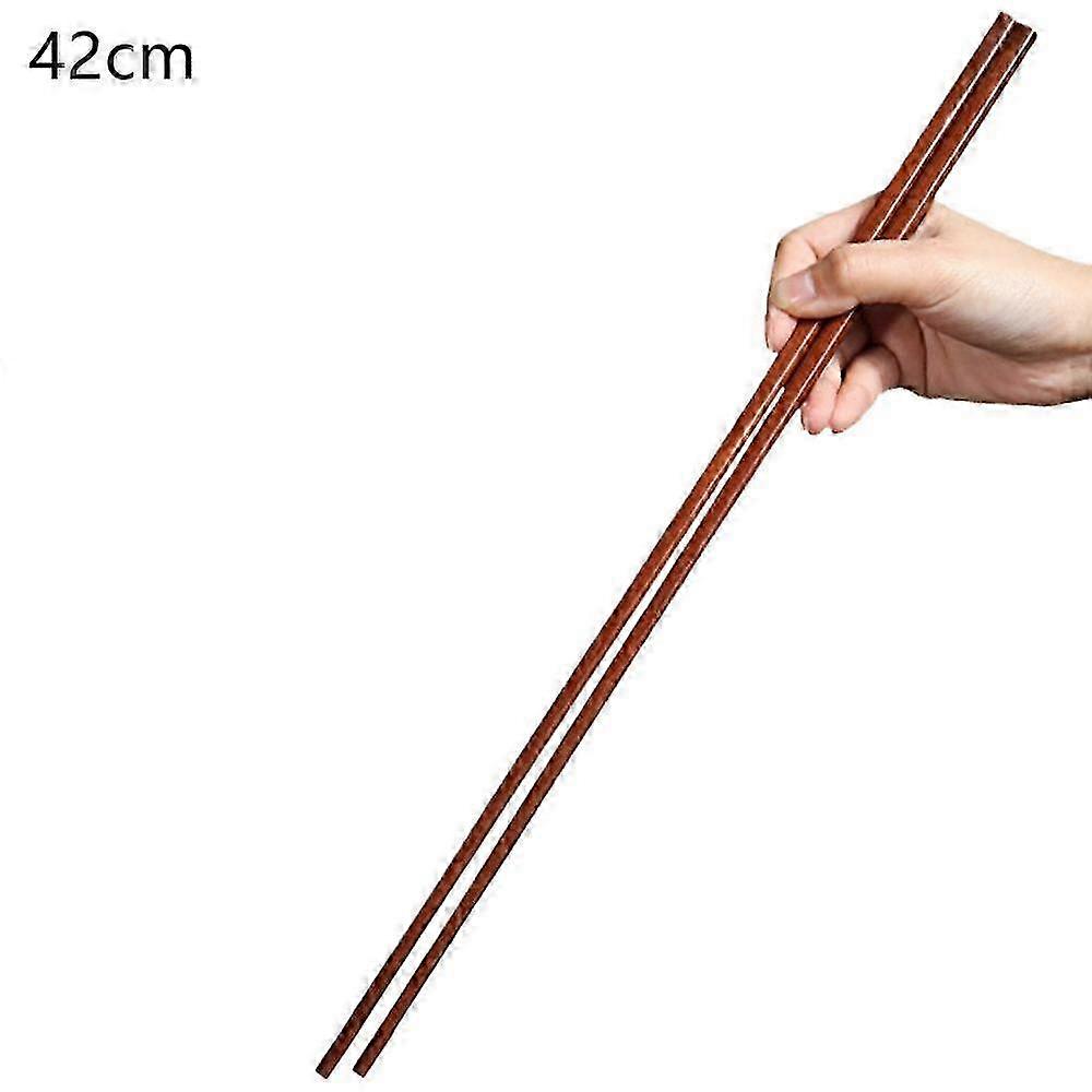 2025 Red Sandalwood Hotpot Chopsticks Long Reusable Wooden