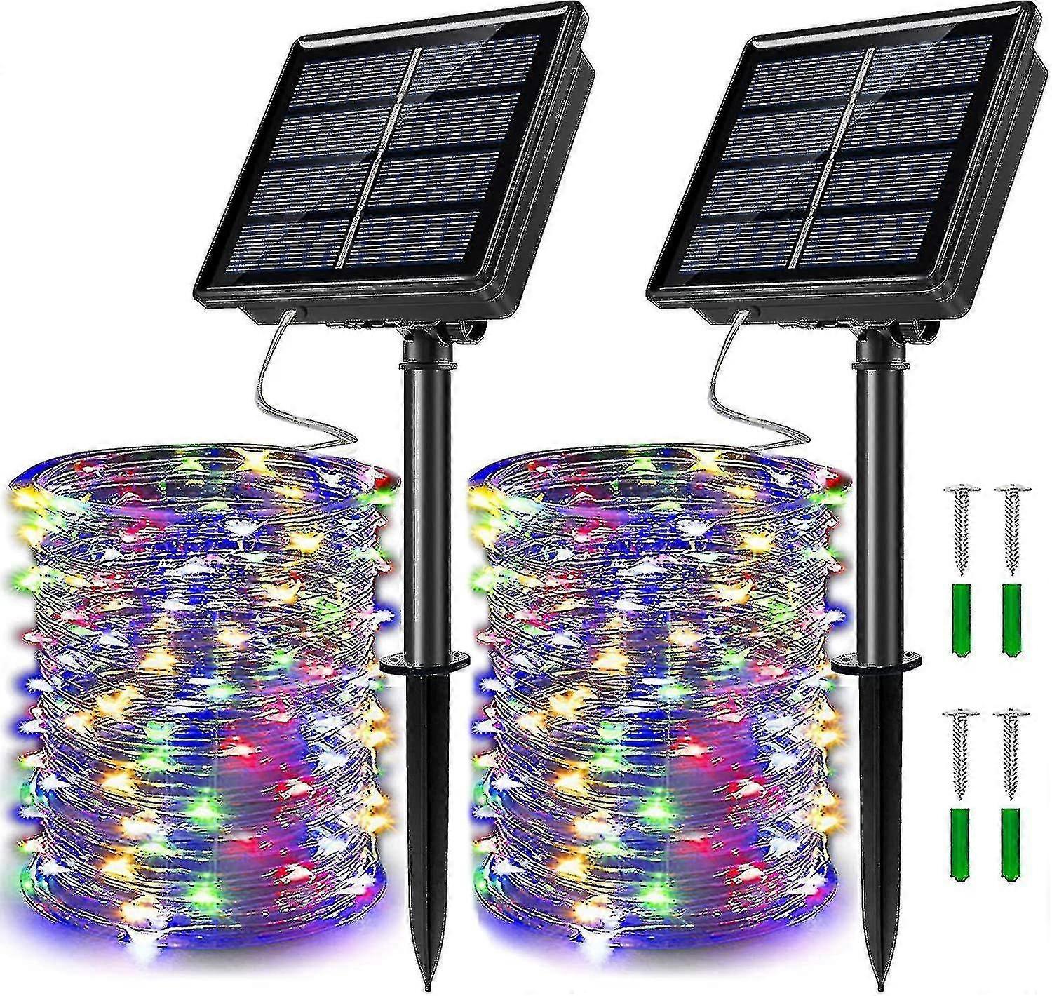 Solar String Lights, Solar Fairy Lights, Waterproof, Outdoor, 8 Modes Twinkle, Garden Decoration, Auto On/off, Each High Quality 2025