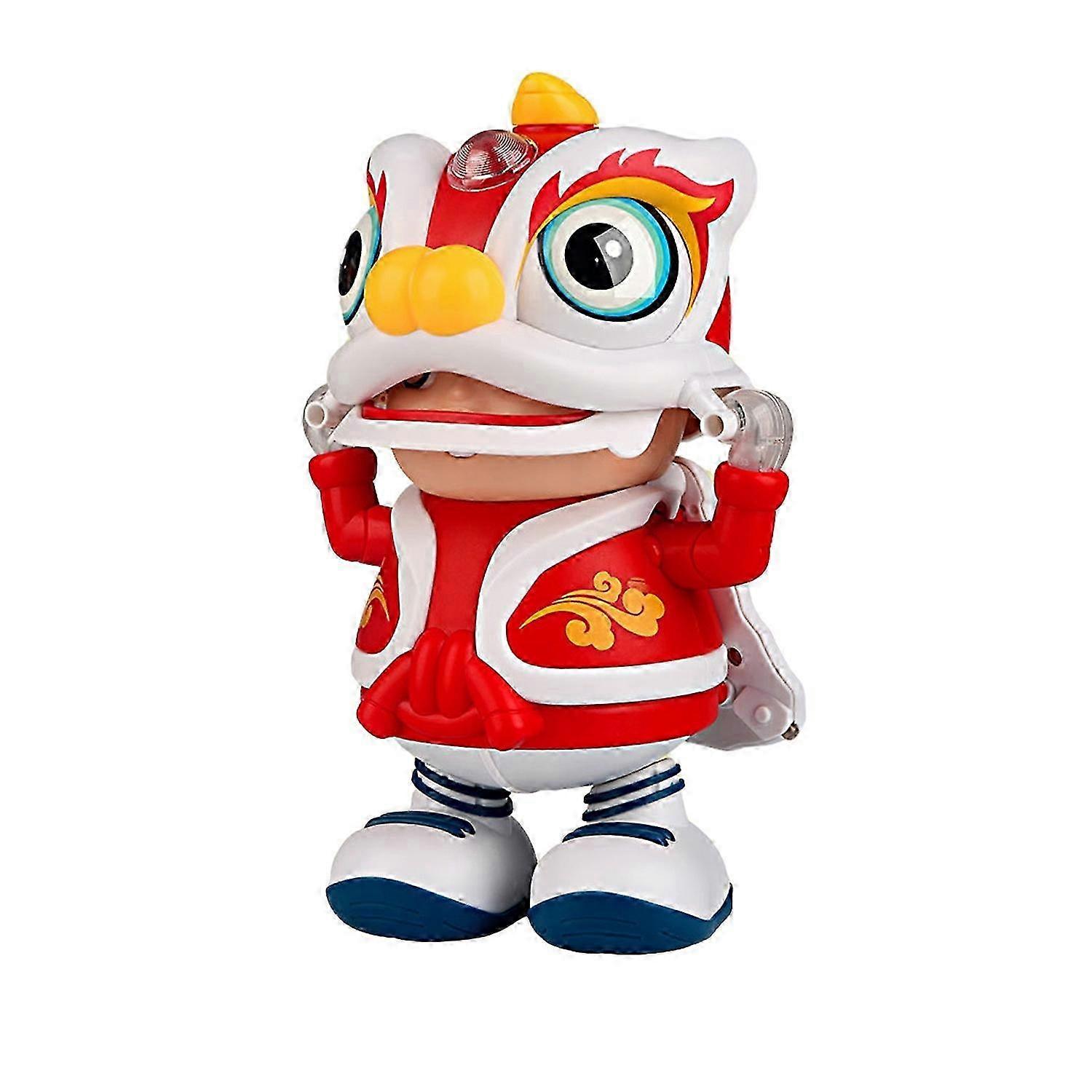 2025 Electric Swing Dancing Robot Chinese Style Fun Music Retro Design Light Effect Vivid Dance Toy for