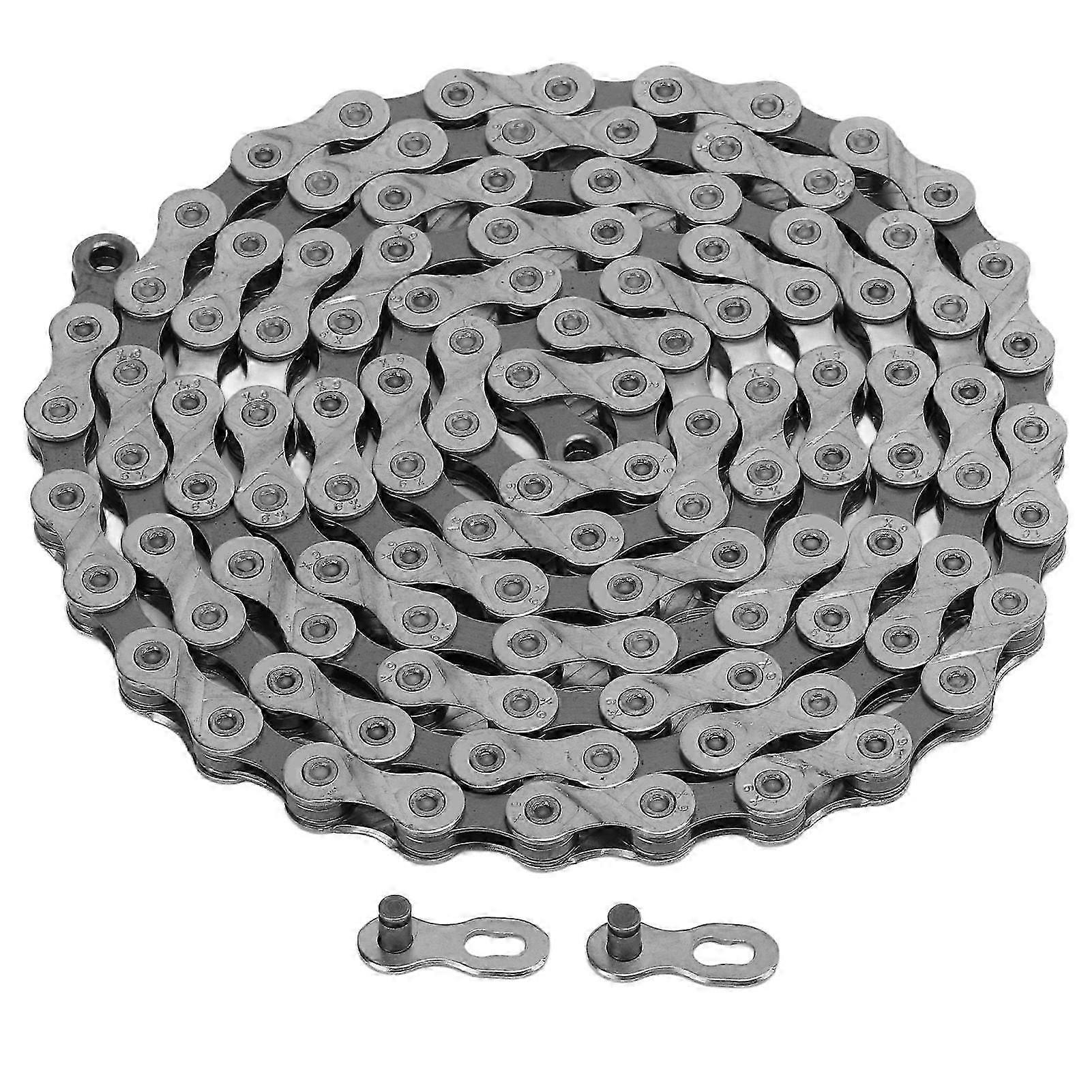 X9 9 Speed Bicycle Chains 116 Links Single Speed Chains for Road Mountain Bike)