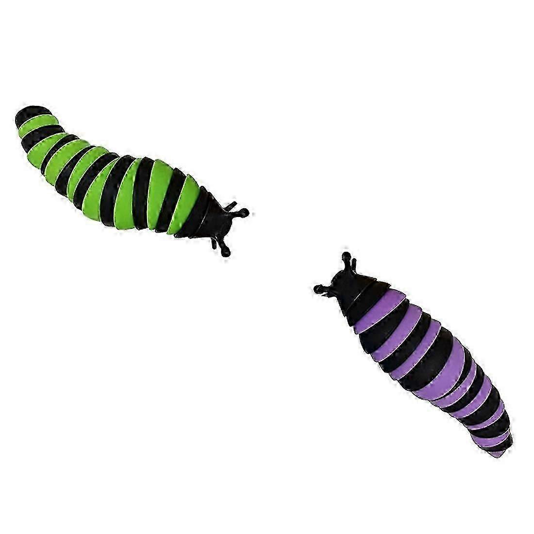 toy Decompression Slug Kids Decompression Toys Flex Fidget Slugs | Colors May Vary Suitable for children and adults 4pcsD-