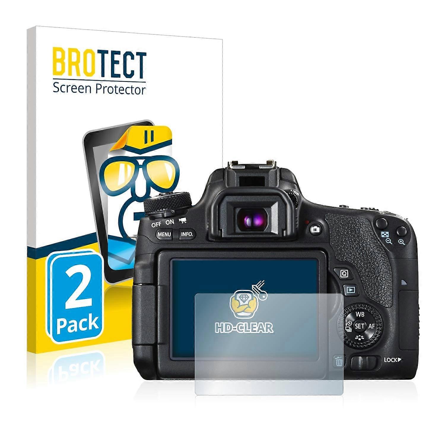 Screen Protectors for Canon EOS 760D Ultra Clear 2-Pack Scratch-Resistant