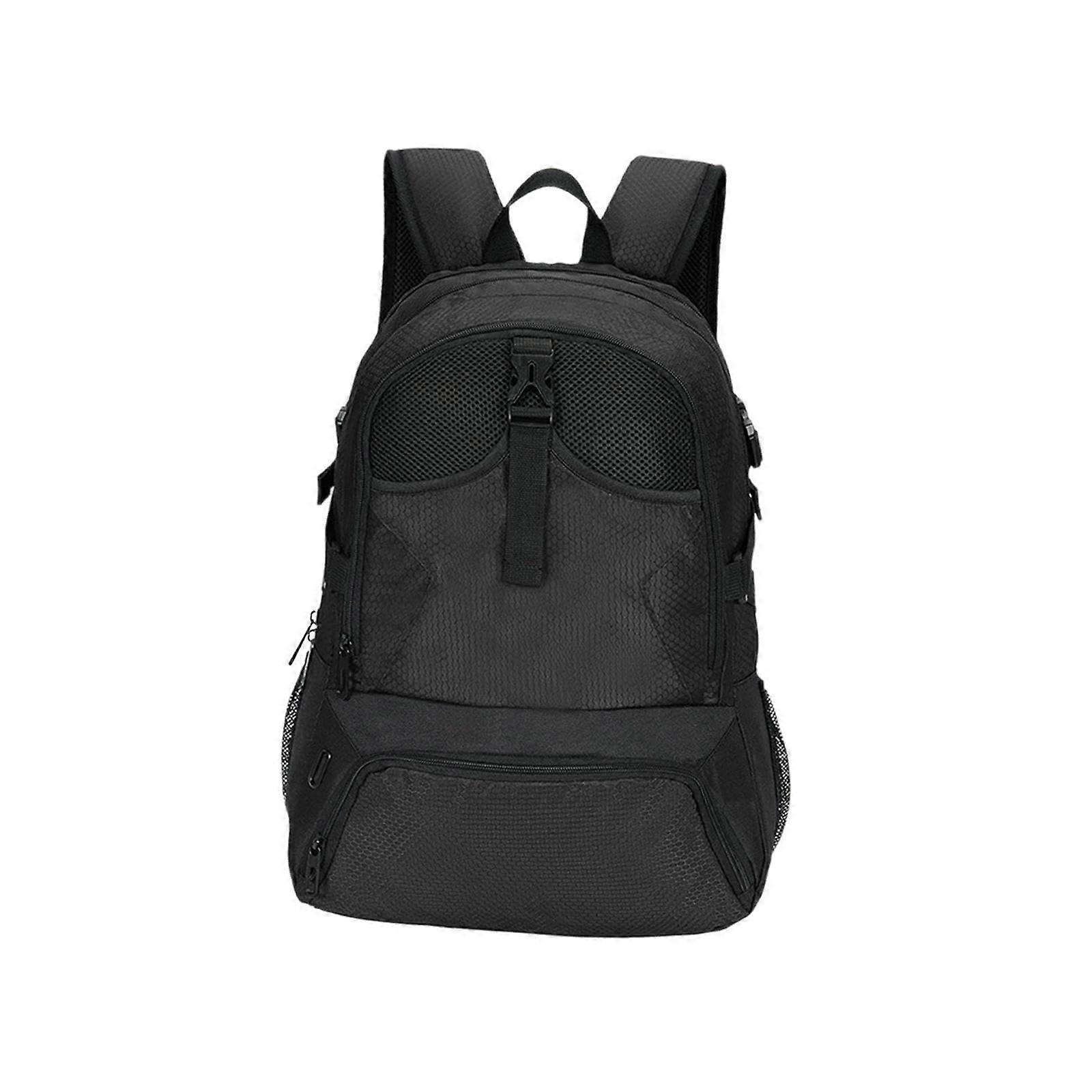 Daypack with soccer motif, multiple zippered compartments, trendy backpack for commuting, business trips, and outdoor activities