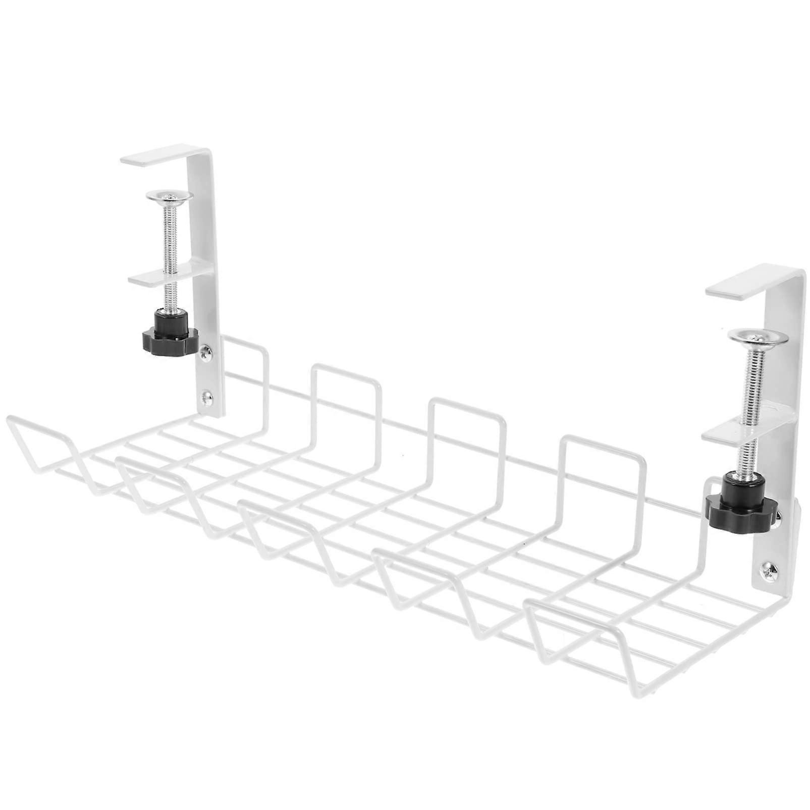 Cable Management Tray for Desk, Under Table, Cable Storage for Electrical Cables, Practical Cable Organiser, Per Box