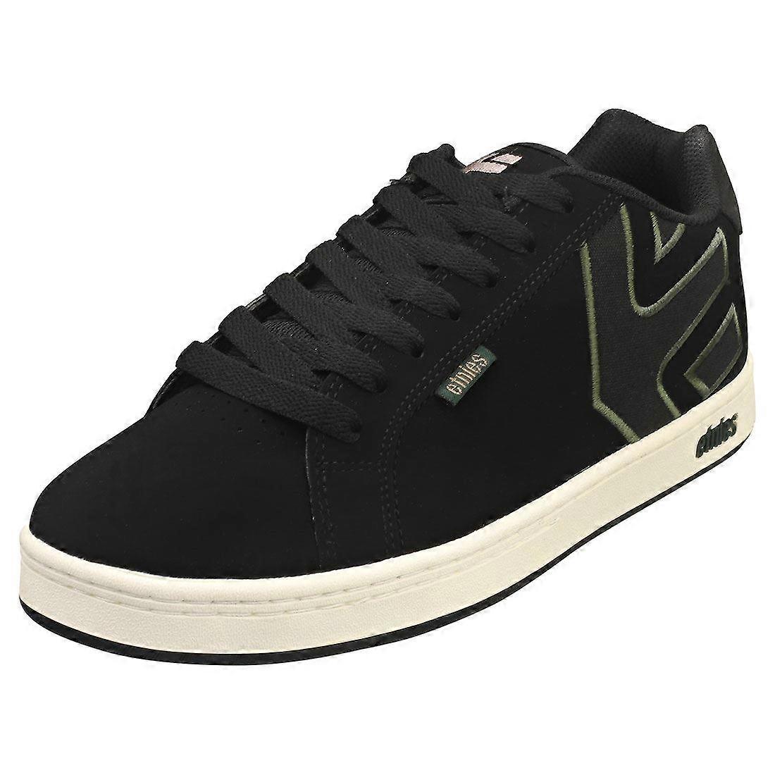 Etnies Fader Mens Skate Trainers in Black Green